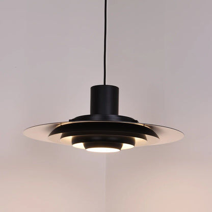 Tiered Dish-Shaped Disc Pendant Light
