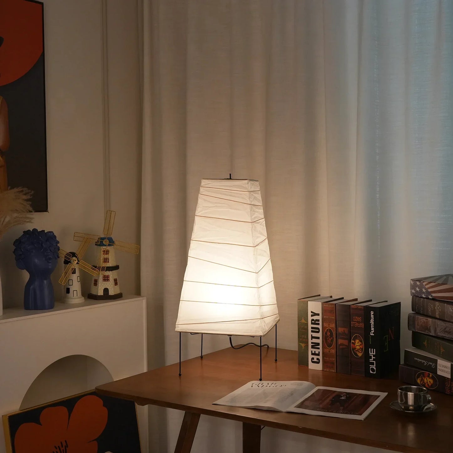 Akari Trapezoidal 4N Table Lamp