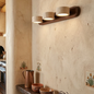 Travertine Duo Wood Wall Light