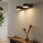 Travertine Duo Wood Wall Light