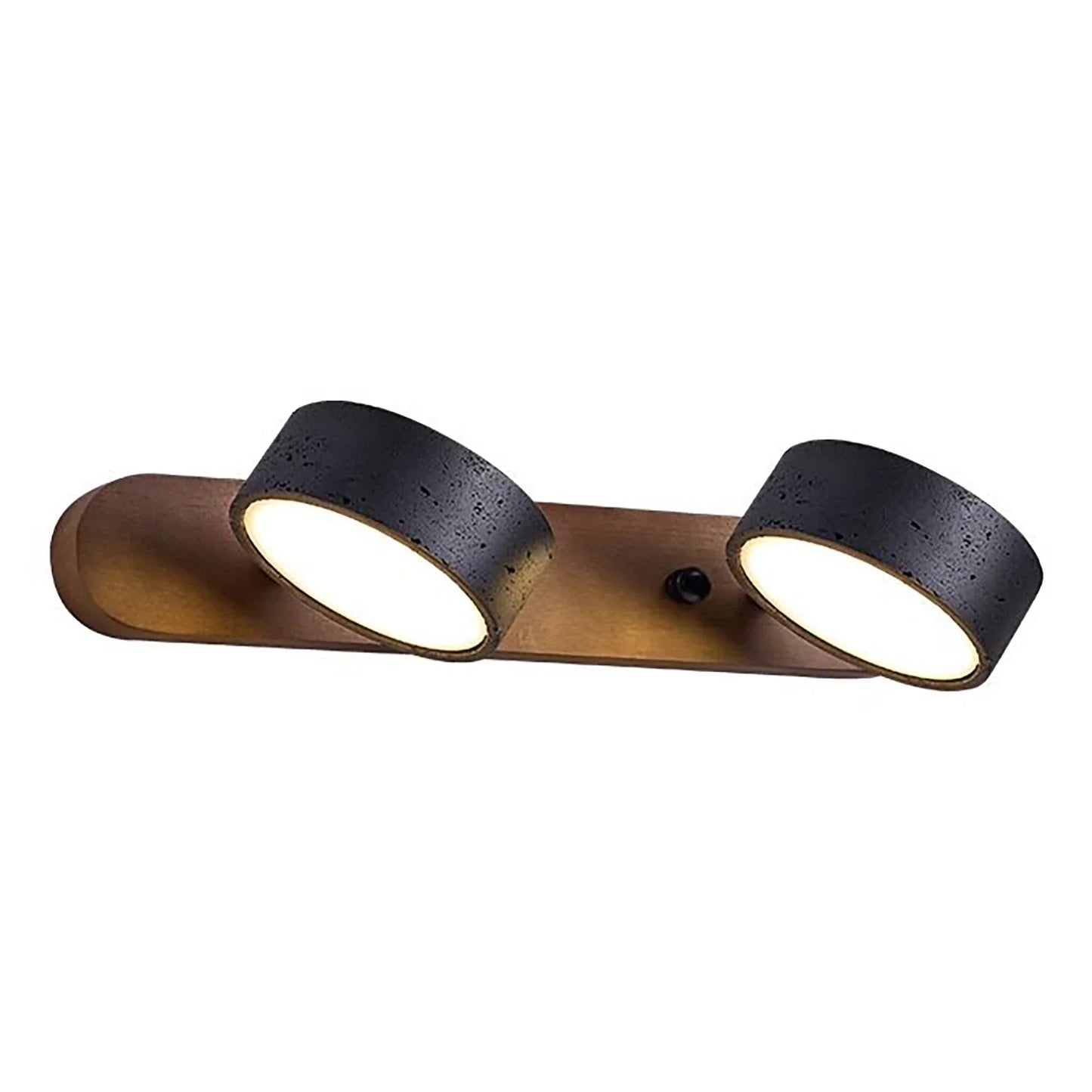 Travertine Duo Wood Wall Light