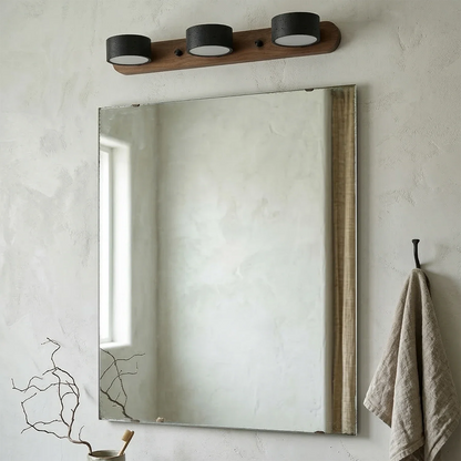 Travertine Duo Wood Wall Light