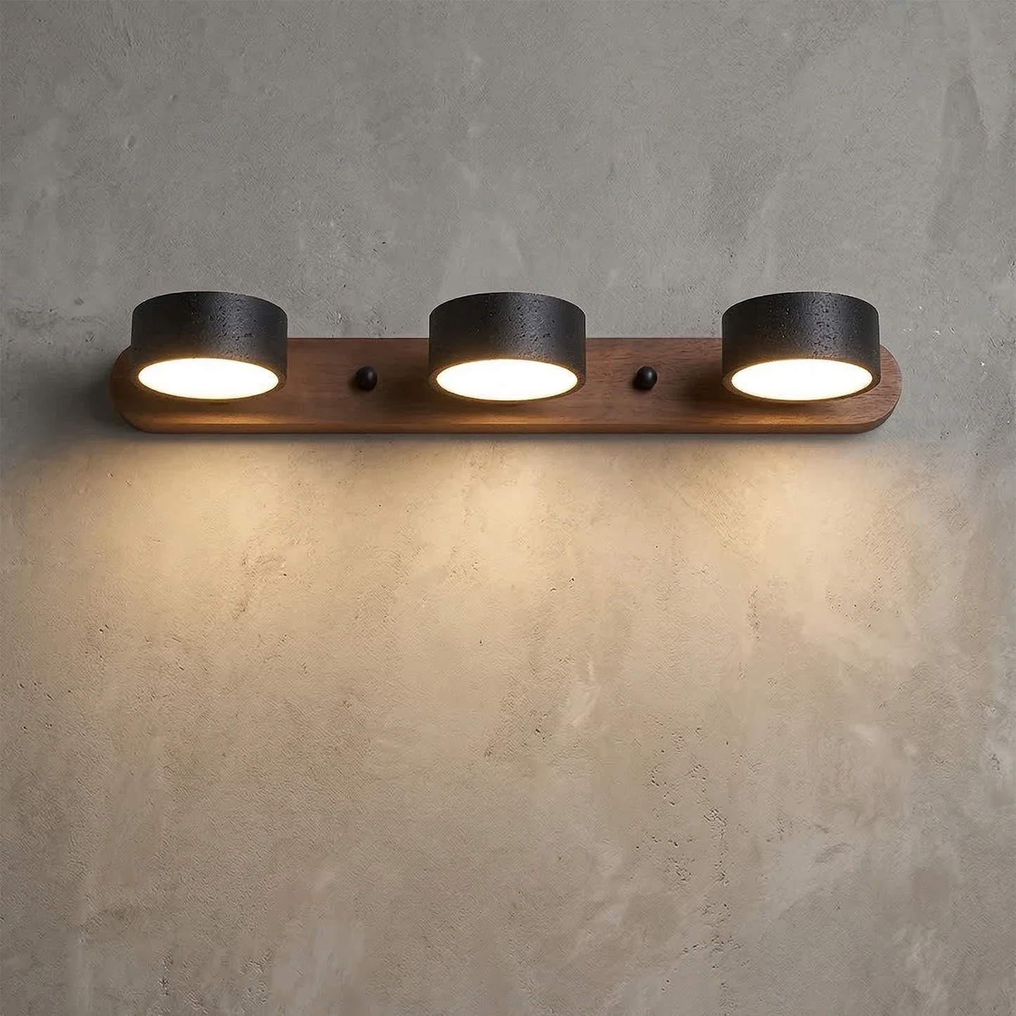 Travertine Duo Wood Wall Light