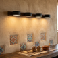 Travertine Duo Wood Wall Light