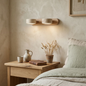 Travertine Duo Wood Wall Light