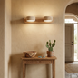 Travertine Duo Wood Wall Light