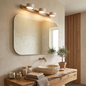 Travertine Duo Wood Wall Light