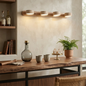 Travertine Duo Wood Wall Light