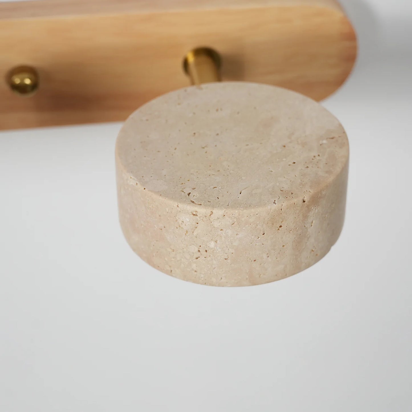Travertine Duo Wood Wall Light