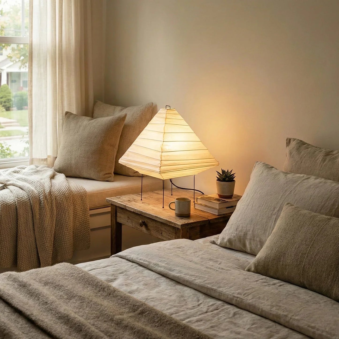 Akari Triangle 5X Table Lamp