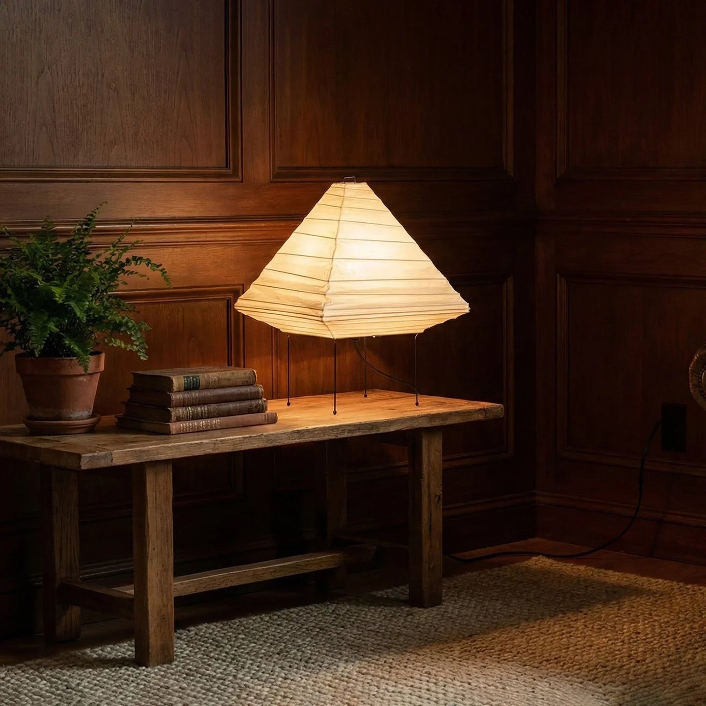 Akari Triangle 5X Table Lamp