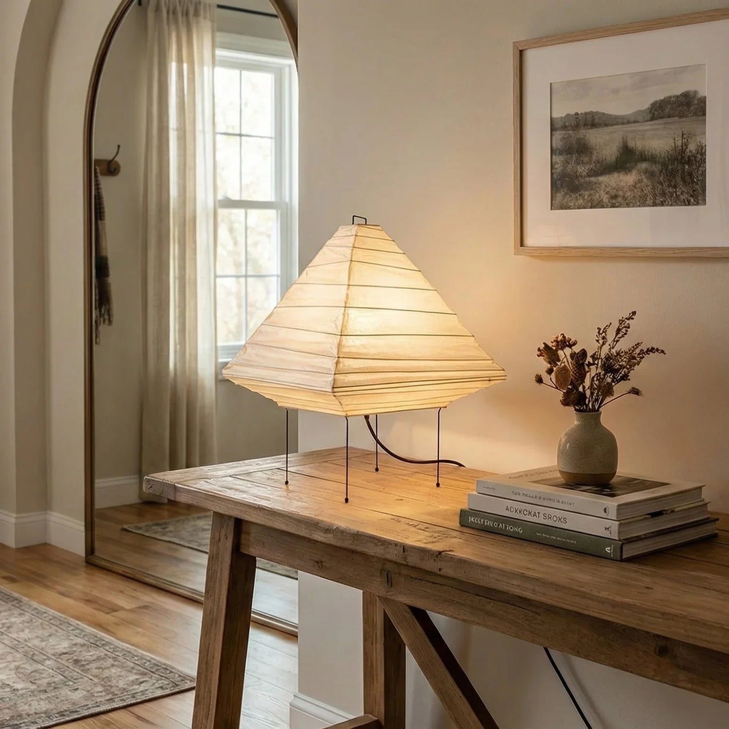 Akari Triangle 5X Table Lamp