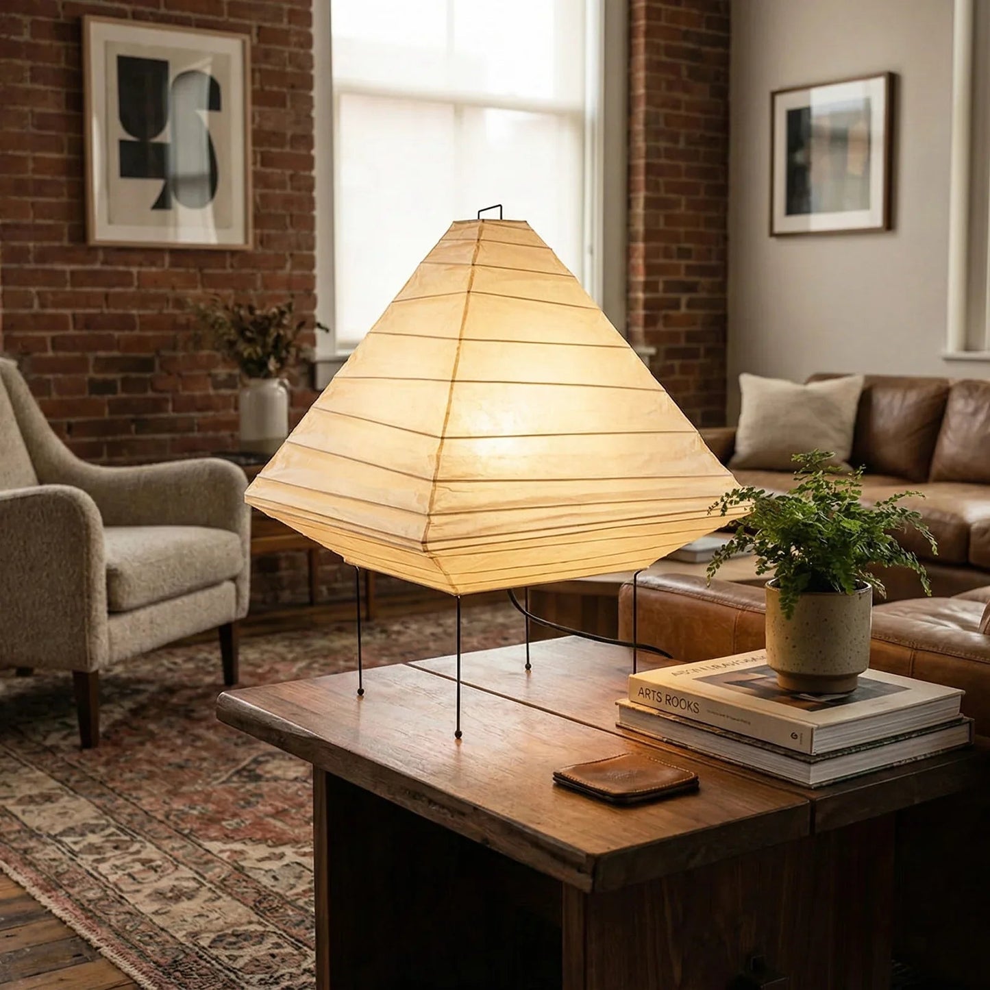 Akari Triangle 5X Table Lamp