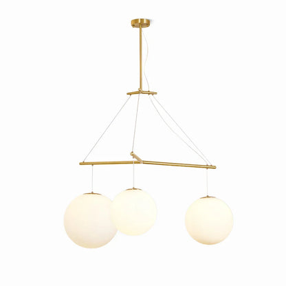 Triple Glass Orb Pendant Lamp