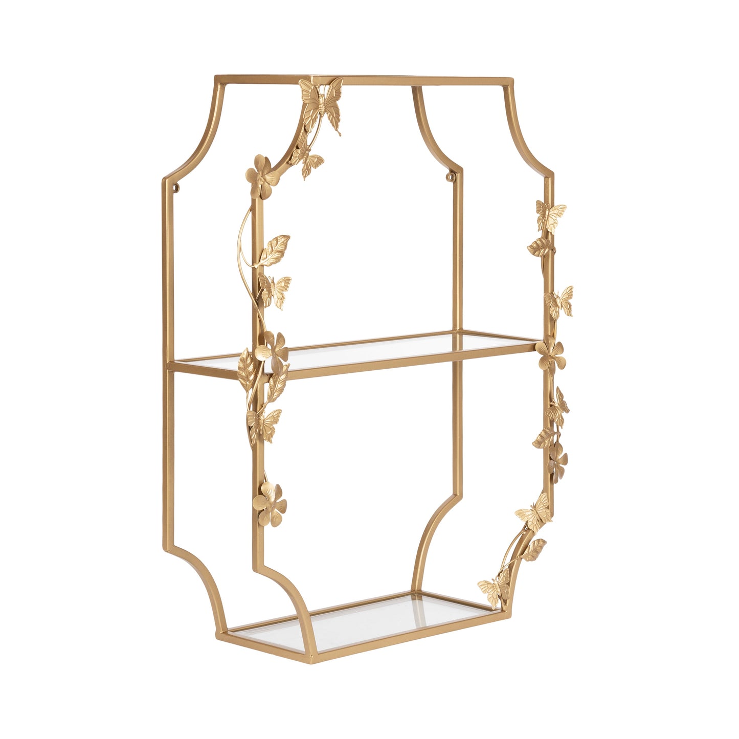 Rosella Floral Tiered Shelf Metal