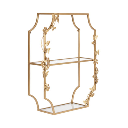 Rosella Floral Tiered Shelf Metal