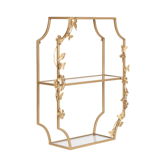 Rosella Floral Tiered Shelf Metal