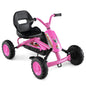 Go Kart for Kids 4 Wheel with Steering Handlebars and Adjustable Seat