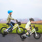 14 Inch Kids Bike White with Blue Helmet Protective Set