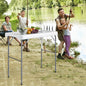 Folding Fish Cleaning Table with Sink and Rotatable Faucet