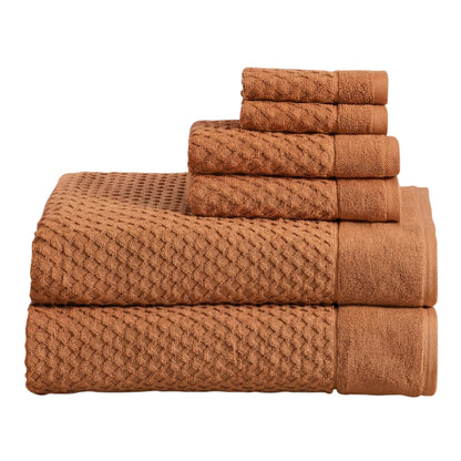 Cotton Diamond Waffle Weave Bath Towel Set - Grayson Collection