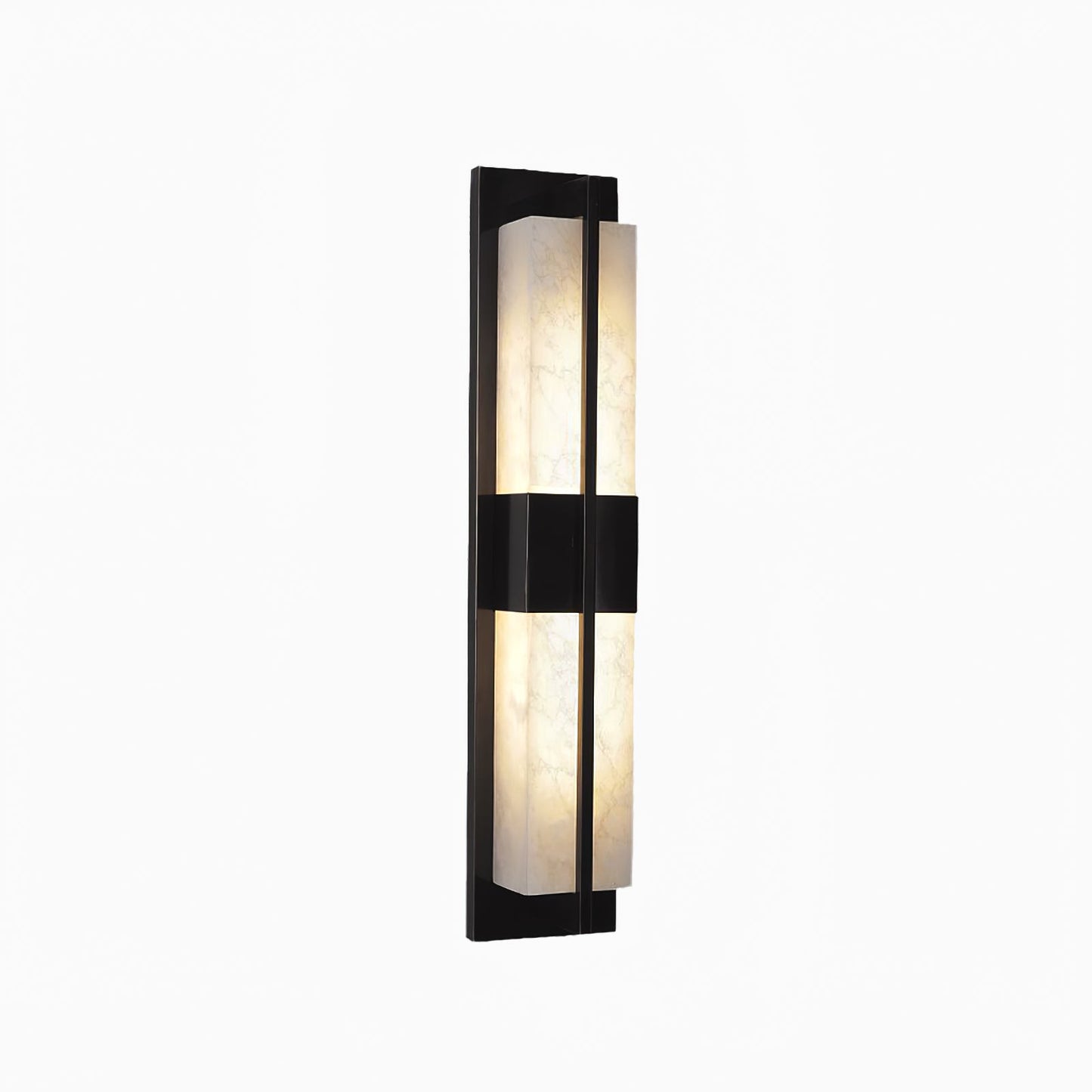 Vertical Alabaster Stone Wall Sconce