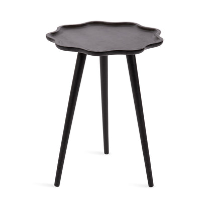 Alezar Scallop Wood Side Table