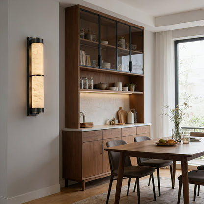 VUUE Cylindra Alabaster Brass Wall Light