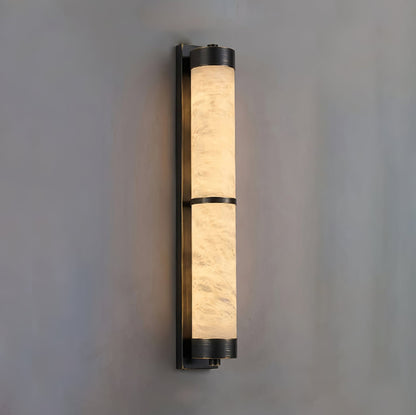 VUUE Cylindra Alabaster Brass Wall Light