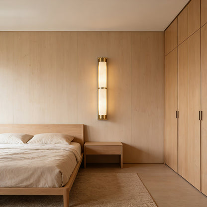 VUUE Cylindra Alabaster Brass Wall Light