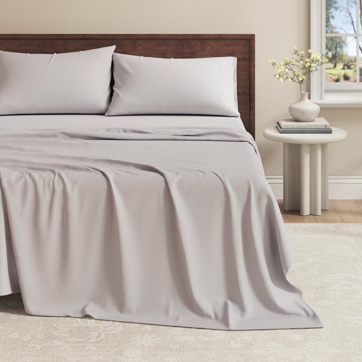 Viscose from Bamboo & Cotton Blend Jersey Knit Sheets