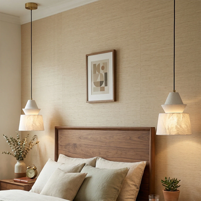 White Alabaster Pendant Light