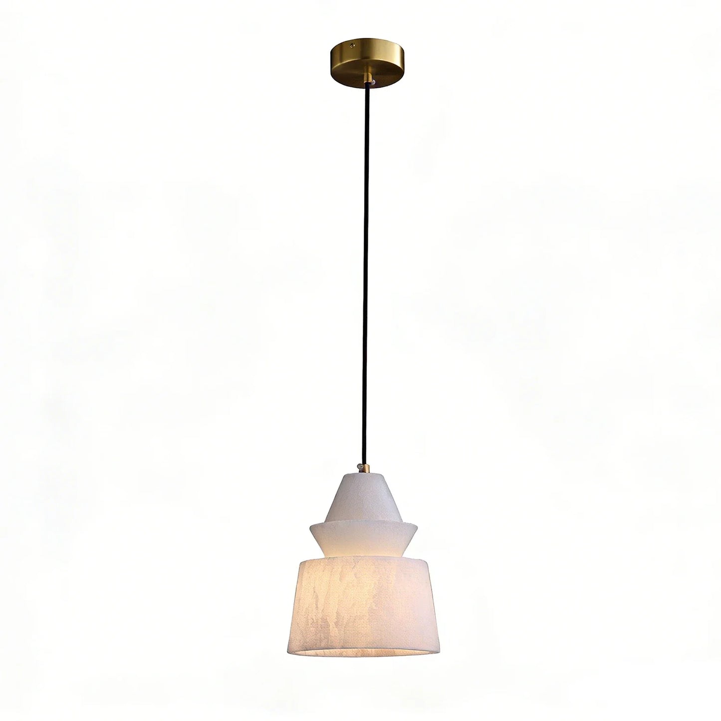 White Alabaster Pendant Light