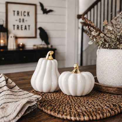 White Luxe Pumpkin