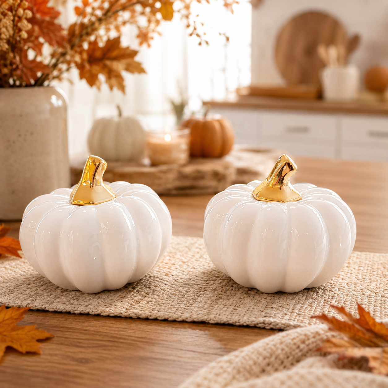 White Luxe Pumpkin