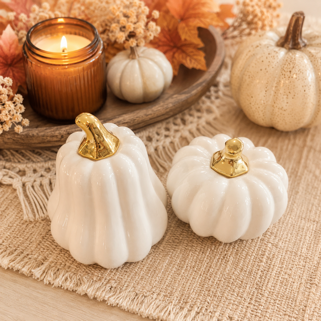 White Luxe Pumpkin