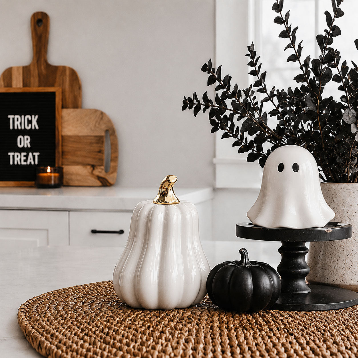 White Luxe Pumpkin