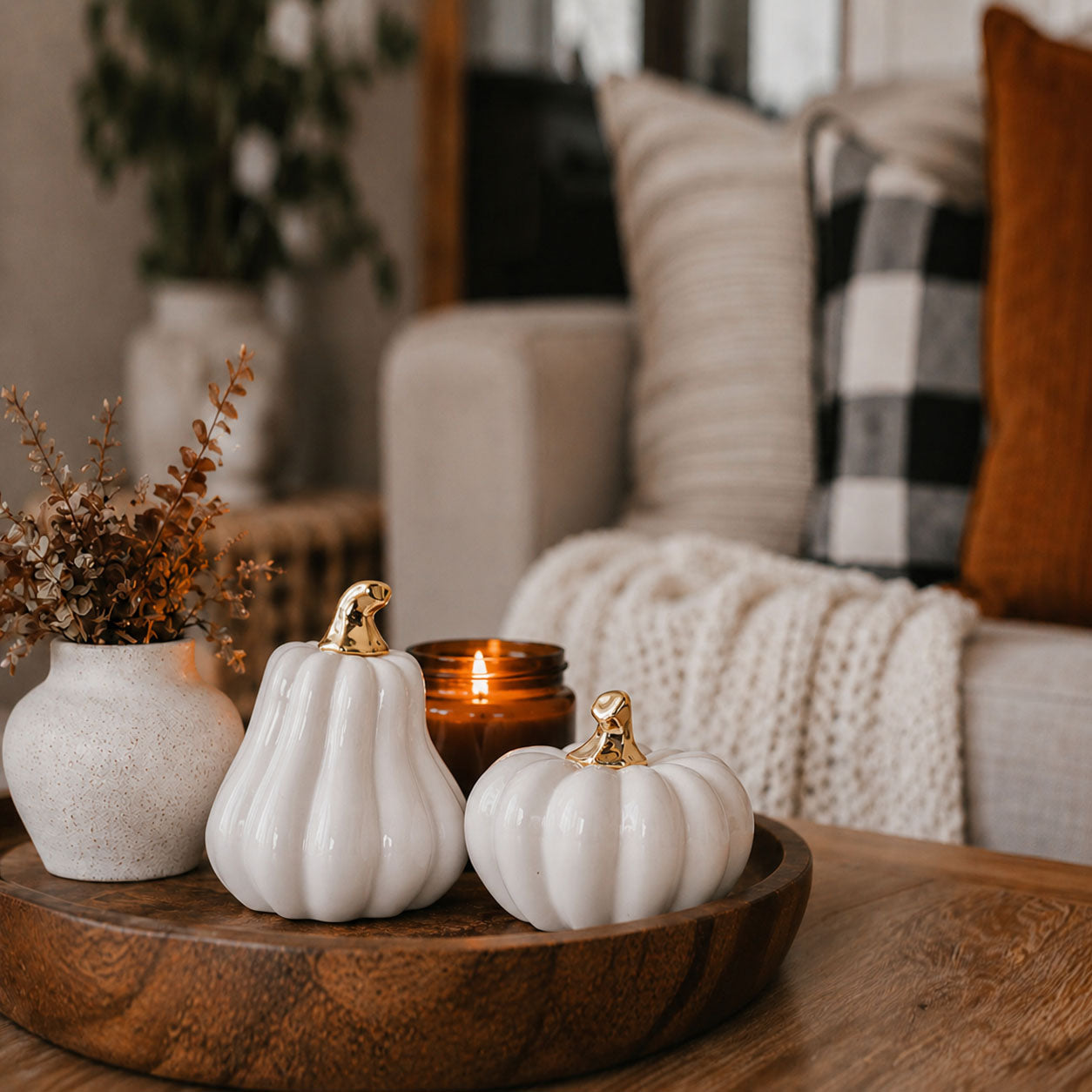 White Luxe Pumpkin