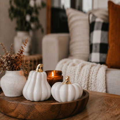 White Luxe Pumpkin