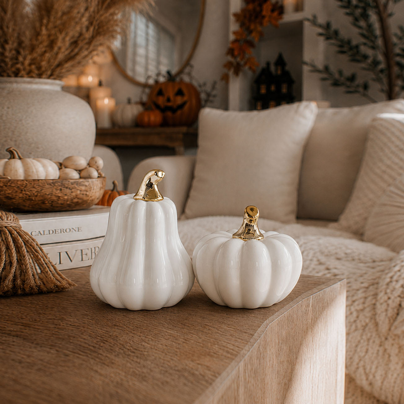 White Luxe Pumpkin