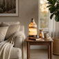 Wine Bottle Alabaster Table Lamp