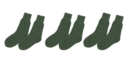 tittimitti® Women’s Wool Silk Socks 3-Pack – Soft Warm Winter Crew Socks (Made in Italy)