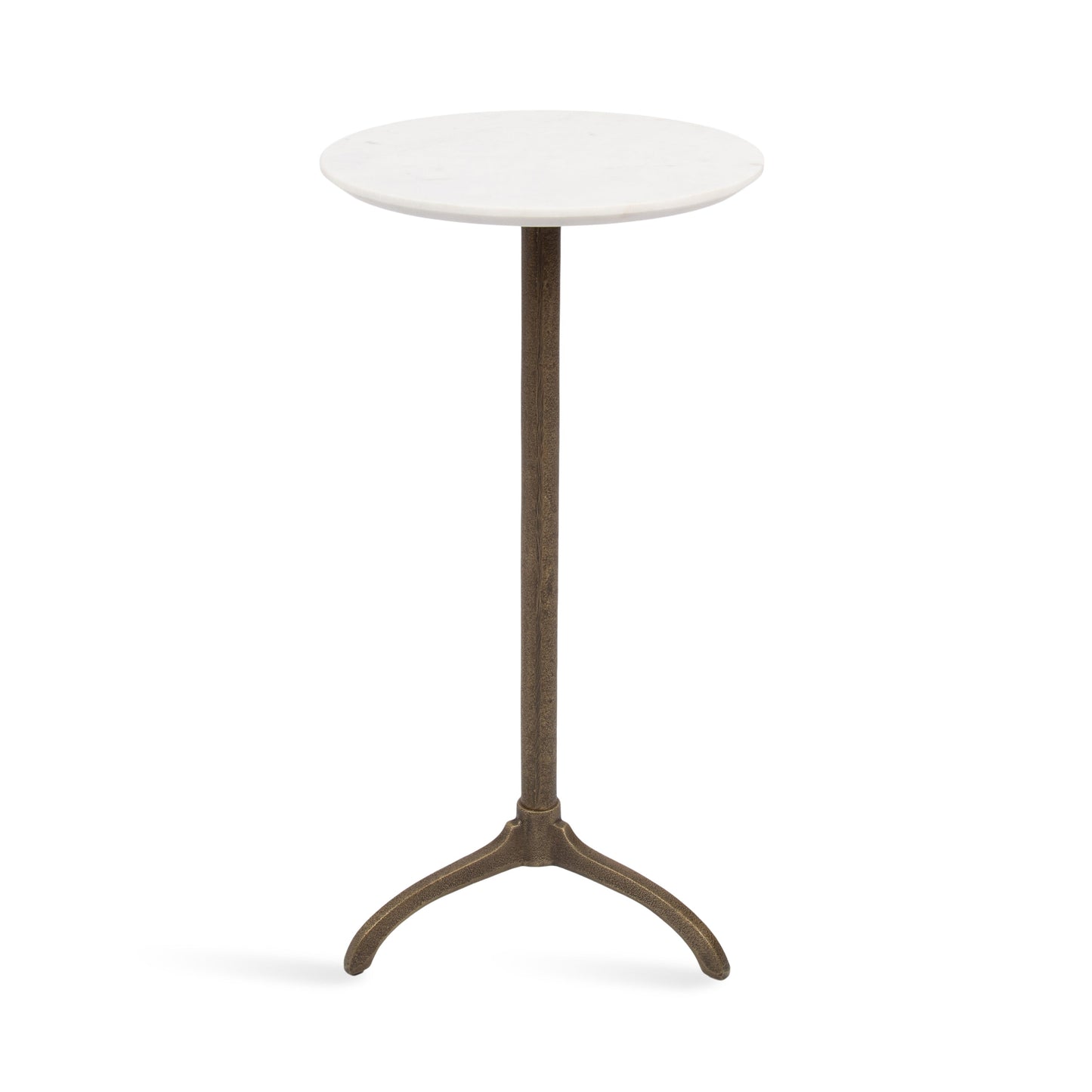 Henshall Marble and Metal Round Side Table
