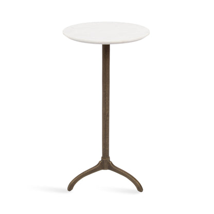 Henshall Marble and Metal Round Side Table