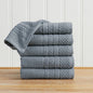 100% Cotton Checkered Jacquard Bath Towel Set - Giuliana Collection