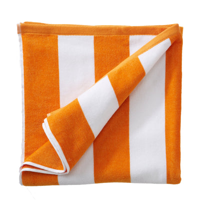 Cotton Velour Cabana Stripe Beach Towel - Novia Collection.