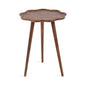 Alezar Scallop Wood Side Table