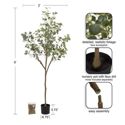 Eudora Faux Eucalyptus Tree