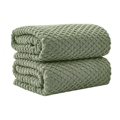 Cotton Diamond Waffle Weave Bath Towel Set - Grayson Collection